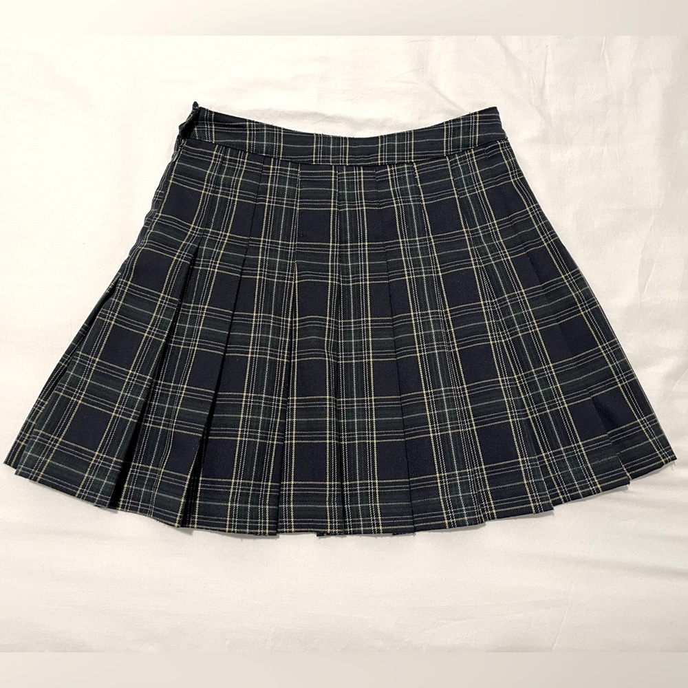 Forever 21 Black and White Plaid Mini Skirt